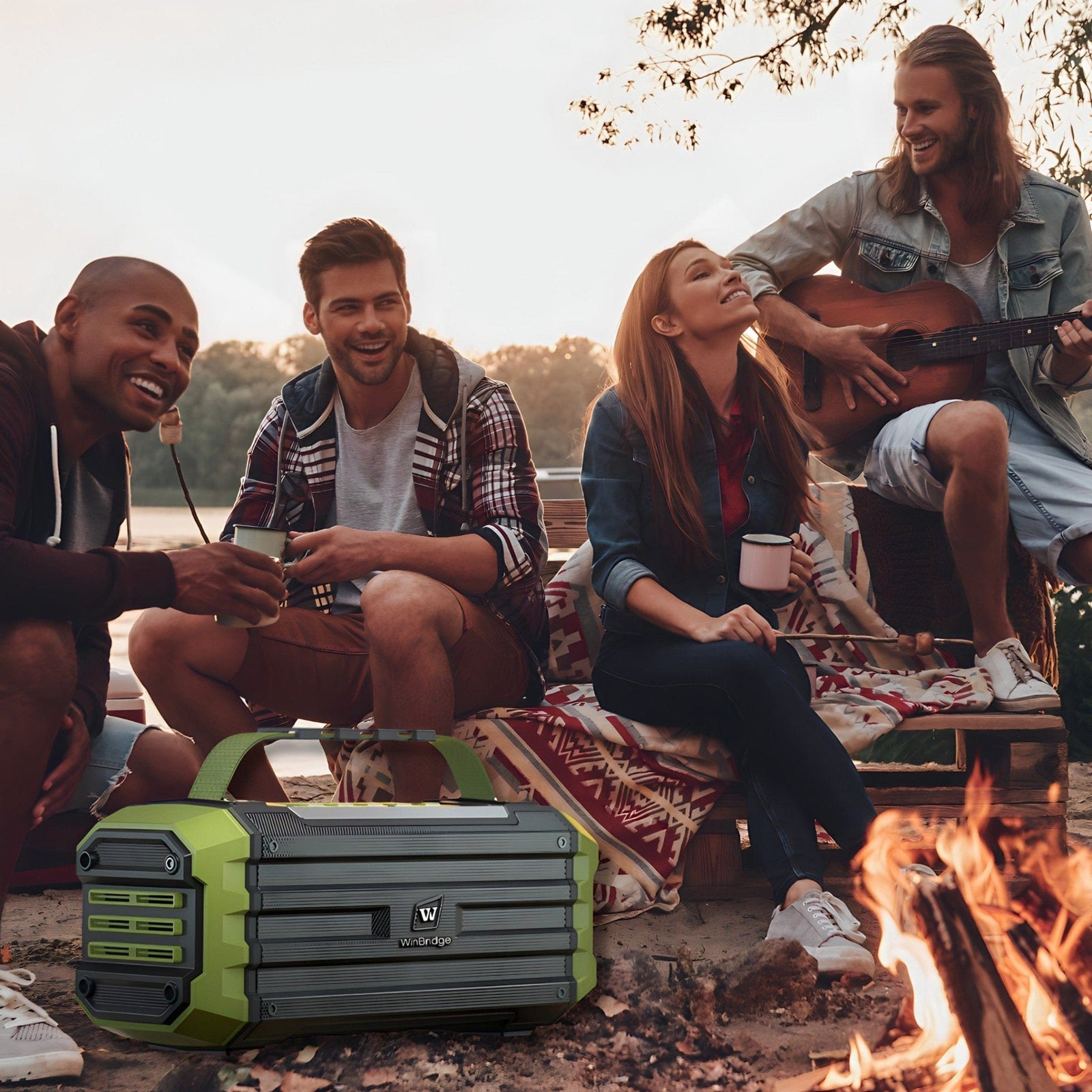 K30 Portable speaker with Wireless microphone for camping and outdoor activity - WinBridge