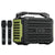 WinBridge K600 200W Portable Bluetooth Party Speaker with 2 Wireless Microphones - IPX4 Waterproof, Karaoke Machine, PA System for Outdoor/Indoor, Big Bass Pro Sound, Voice Amplifier for Teachers - WinBridge