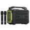 WinBridge K600 200W Portable Bluetooth Party Speaker with 2 Wireless Microphones - IPX4 Waterproof, Karaoke Machine, PA System for Outdoor/Indoor, Big Bass Pro Sound, Voice Amplifier for Teachers - WinBridge