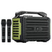 WinBridge K600 200W Portable Bluetooth Party Speaker with 2 Wireless Microphones - IPX4 Waterproof, Karaoke Machine, PA System for Outdoor/Indoor, Big Bass Pro Sound, Voice Amplifier for Teachers - WinBridge
