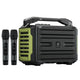 WinBridge K600 200W Portable Bluetooth Party Speaker with 2 Wireless Microphones - IPX4 Waterproof, Karaoke Machine, PA System for Outdoor/Indoor, Big Bass Pro Sound, Voice Amplifier for Teachers - WinBridge