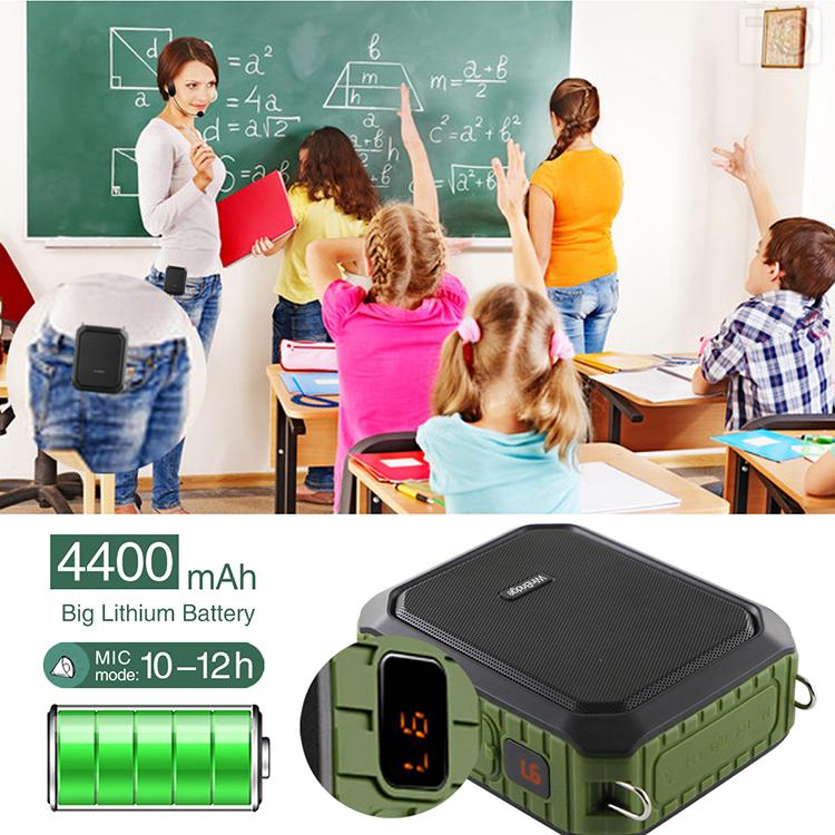 WinBridge M800 Portable Voice Amplifier With UHF Wireless Mic Waterproof - WinBridge