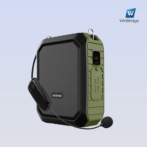 WinBridge M800 Portable Voice Amplifier With UHF Wireless Mic Waterproof - WinBridge