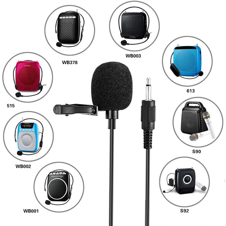 WinBridge S6 Portable Collar Clip Microphone 3.5mm - WinBridge
