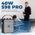 WinBridge S98 Pro Wireless Voice Amplifier with Handheld Microphone, Portable Speaker and Microphones for Teachers & Events, Wireless Karaoke Mic for Singing, PA System with Echo & Sound Effects - WinBridge