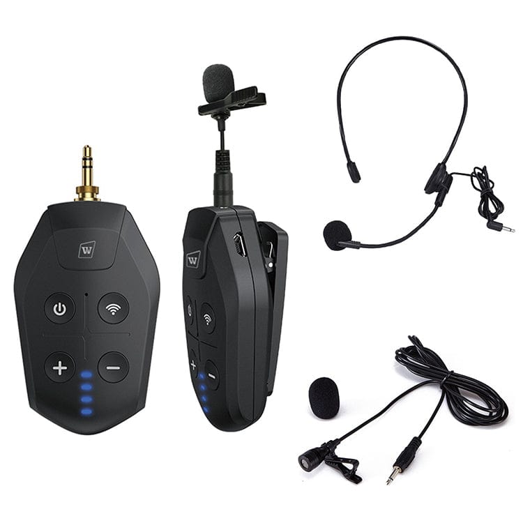 WinBridge U7 UHF Wireless Lavalier Microphone with Lapel Microphone, Headset Mic and Stand Mic - WinBridge