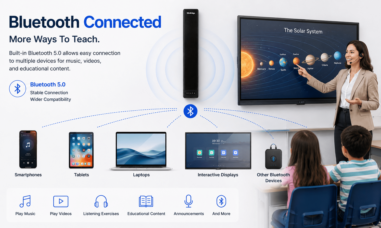 WinBridge VoiceEqual™ Classroom Voice Amplification System for Schools & Training Rooms - WinBridge