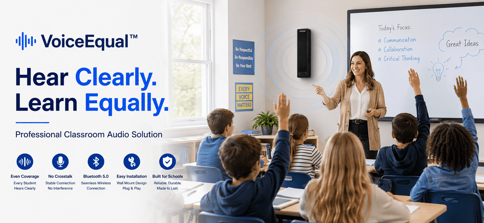 WinBridge VoiceEqual™ Classroom Voice Amplification System for Schools & Training Rooms - WinBridge