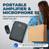 WinBridge WB005 Wireles Voice Amplifier with Bluetooth Lavalier Lapel Microphone for Teachers,15W Portable Speaker and Wireless Clip On Microphone System, Mini Megaphone Speaker Mic Set 2600mAh - WinBridge