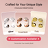 WinBridge Wireless Earbuds, Jewelry - Style Clip on Open Ear Headphones, Bluetooth 6.0, Earring Headphone for Women,Gift, Rose Gold - WinBridge