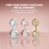 WinBridge Wireless Earbuds, Jewelry - Style Semi - Open Ear Headphones, Bluetooth 6.0, Elegant In - Ear Buds for Women, Gift, Rose Gold - WinBridge