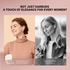 WinBridge Wireless Earbuds, Jewelry - Style Semi - Open Ear Headphones, Bluetooth 6.0, Elegant In - Ear Buds for Women, Gift, Rose Gold - WinBridge