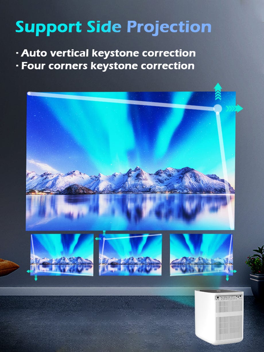 Y3 Smart Projector with 4K Decoding, 4000 Lumens, Auto Focus, Android 9.0,With Bluetooth speaker mode, Interactive touchscreen - WinBridge
